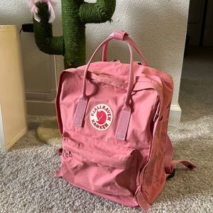 Fjallraven pink kanken backpack 13 inch